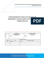 Pr-Sms-Lga-020 - Rev-00 - Procedimento para Atividades de Remoção e Instalação de Placas de Forro em PVC