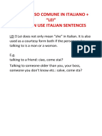 7.3 Frasi Di Uso Comune in Italiano