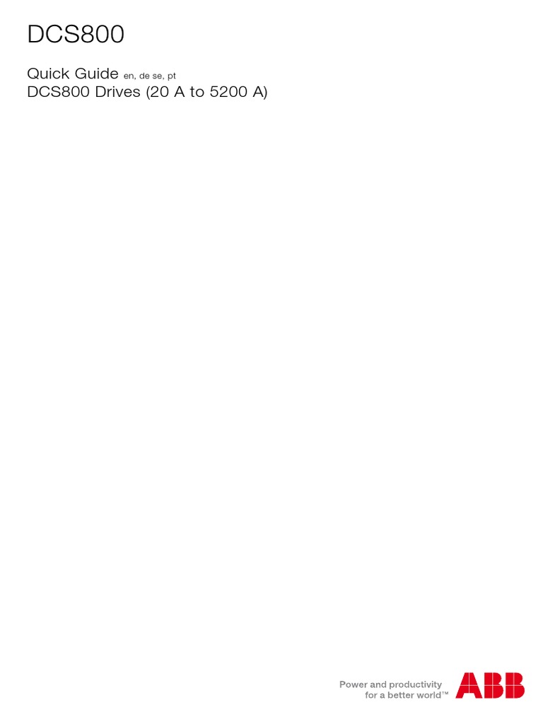 3ADW000404R0100 DCS800 - Quick Guide - Edsp - A PDF | PDF | Informática ...