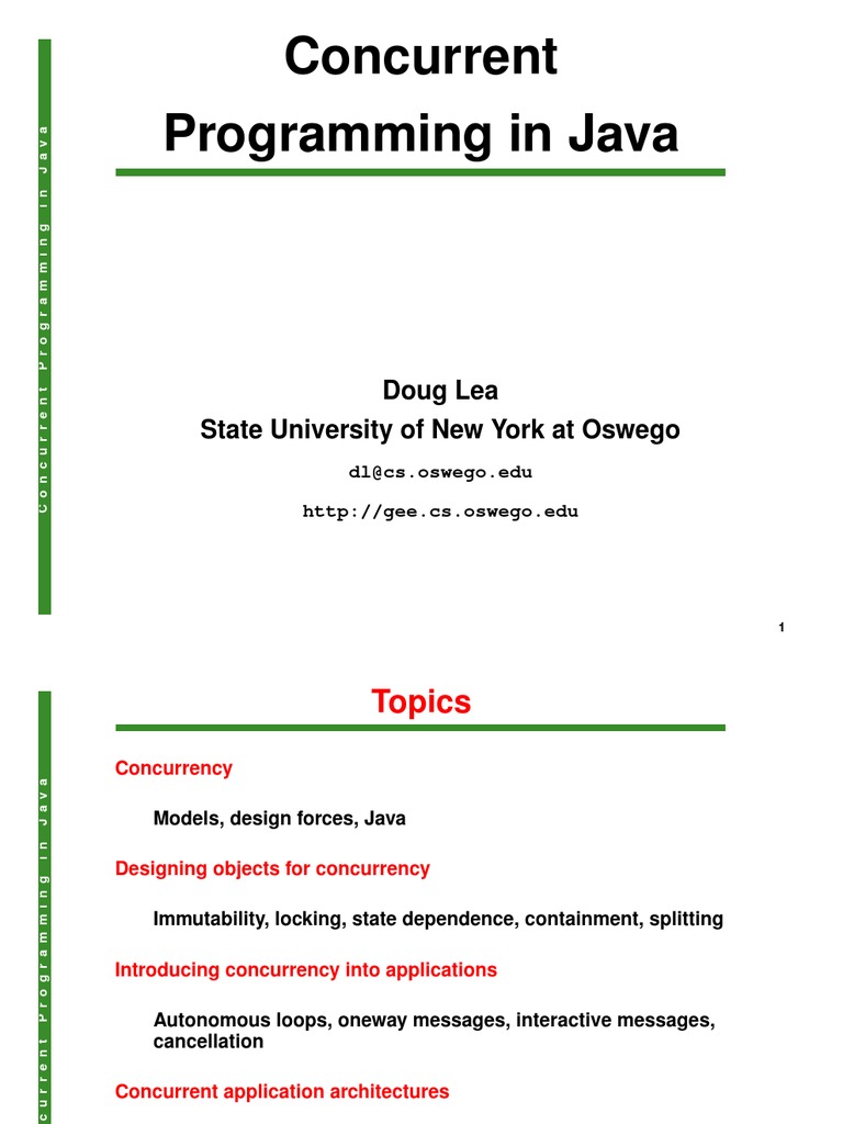 Concurrent Programming in Java | PDF