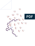 Protein structure with amino acid residues and carbon atoms labeled