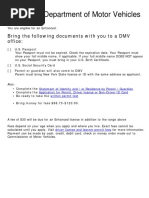 NY DMV Document Guide for Real ID | PDF | Department Of Motor Vehicles ...