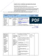 Identificación y Planeación de Los Contenidos Esenciales Del Currículo