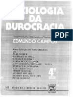 Sociologia da Burocracia - CAMPOS Edmundo (Organização) - Zahar editores - 4ªEd1978