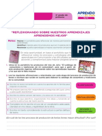 Ficha de Autoaprendizaje Comunicación - Sesion Evaluación Tercer Grado PDF