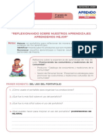 Ficha de Autoaprendizaje Personal Social Sesion Evaluación Tercer Grado