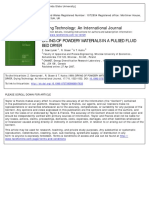 Drying of Powdery Materials in A Pulsed Fluid