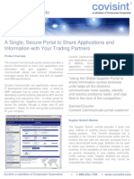 A Single, Secure Portal To Share Applications and Information With Your Trading Partners