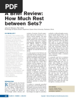 Rest Between Exercise