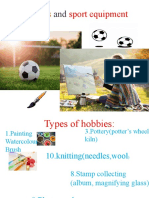 Hobbies and Sport Equipment