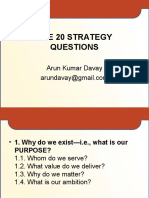 20 Business Strategy Questions