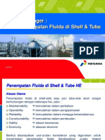 Penempatan Fluida Di Shell-Tube