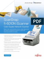 Scansnap Fi-6010N Iscanner: Color Duplex Network Scanner