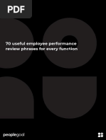 70 Useful Employee Performance Review Phrases For Every Function