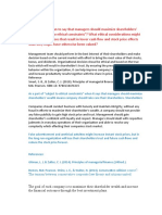 Topic 1 DQ 1: Course?: The Tension Between Conservative Corporate Law Theory and Citizens United