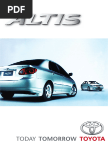 Toyota Altis 中文版技術手冊