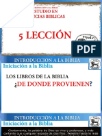 5-Introduccion Biblia-Leccion 5