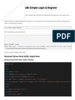 Python Flask Mysqldb Simple Login & Register - Rahmat Siswanto - Learning & Sharing
