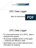OPC Data Logger: Start Up Instructions