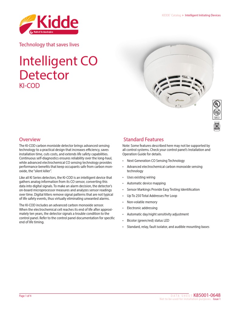 KI-COD Detector de CO | PDF | Relay | Sensor