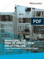 Managing The Risk of Protection Relay Failure: Project Specification Consultation Report