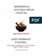 Permohonan Pendaftaran Bpum Tahap Iii