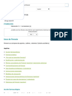 Fármacos y Productos Farmacéuticos de Finrexin. Formas, Dosis, Precios Disponibles de Finrexin