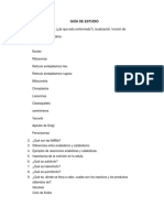 Guia de Estudio Organelos y Bioquimica de La Celula PDF