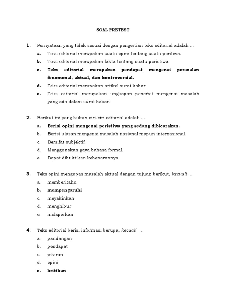 Teks Editorial dan Tajuk Rencana | PDF