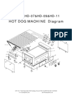 Hot Dog Machine Diagram: HD-05&HD-07&HD-09&HD-11