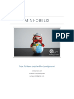 Mini-Obelix: Free Pattern Created by Jumigurumi