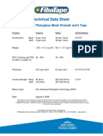 Technical Data Sheet: Self-Adhesive Fiberglass Mesh Drywall Joint Tape
