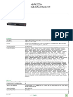 Product data sheet for NetBotz Rack Monitor 570