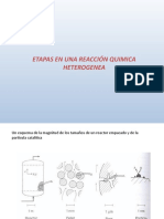 Etapas reacción química heterogénea