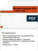 Immune Thrombocytopenia: (ITP) Pada Anak
