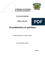 Procedimientos en Quirófano