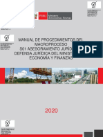 Anexo - Manual de Procedimientos Del Macroproceso S01 Asesoramiento Jurídico y Defensa Jurídica Del Ministerio de Economía y Finanzas PDF