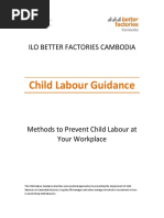 Child Labour Guidance: Ilo Better Factories Cambodia