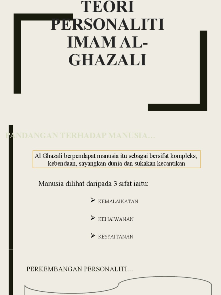 Teori Imam Ghazali Pdf
