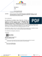 Para: Presidente de La Asamblea Nacional Asunto:: Memorando Nro. AN-CECT-2020-0023-M Quito, D.M., 20 de Octubre de 2020