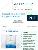 General Chemistry: Introduction To Reactions in Aqueous Solutions