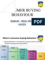 Consumer Buying Behaviour: Dabur - Real Fruit Juices