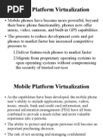 Mobile Platform Virtualization