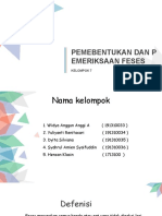 Pemeriksan Dan Pembentukan Feses