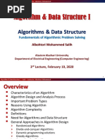 Algorithm & Data Structure I