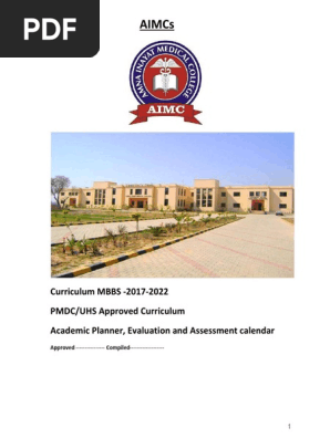 PMDC-UHS-Approved-MBBS-Curriculum-Academic-Planner-Evaluation-and-Assessment-Calendar