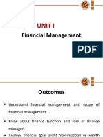 Unit I: Financial Management
