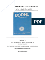 Bodhi: An Interdisciplinary Journal