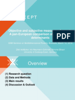 Objective and Subjective Measures of Poverty A Pan-European Comparison of Patterns and Determinants