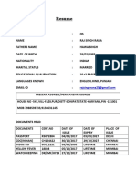 Raj Resume Seaman New Biodata PDF